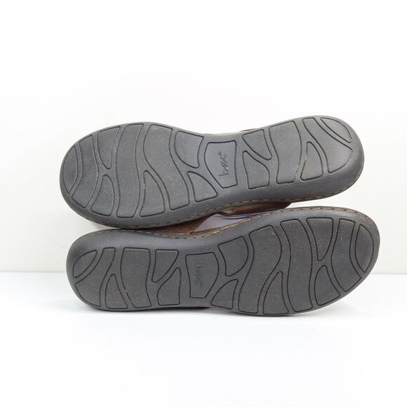 BOC Born Concept Thong Sandals Padded Brown Vegan Leather Sz 10 - Picture 6 of 7